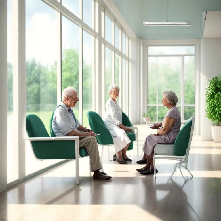 Senior residents enjoying an outdoor activity